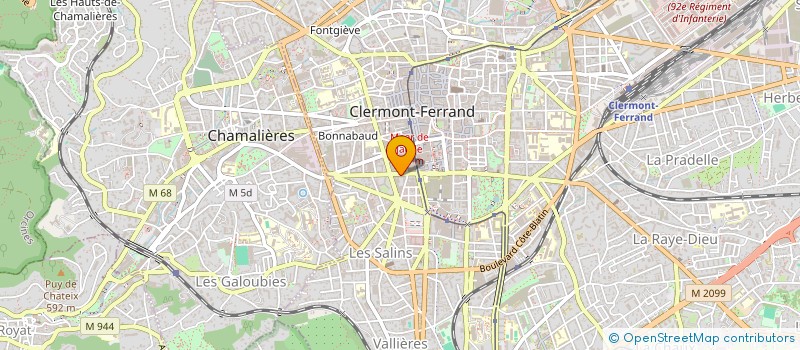 localisation de l'entreprise POLE AVOCATS  CLERMONT-FERRAND
