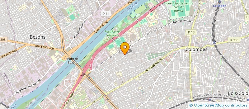 localisation de l'entreprise POLE BATIMENT  COLOMBES