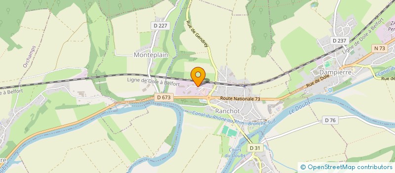 localisation de l'entreprise POLE C  RANCHOT