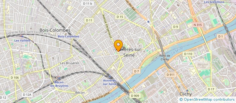 localisation de l'entreprise POLE CENTER  ASNIERES-SUR-SEINE