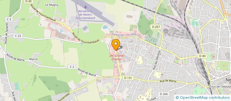 localisation de l'entreprise POLE CENTRE AUTO à NEVERS