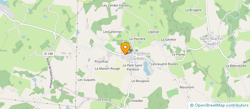 localisation de l'entreprise POLE CERF VOLANT CORREZE LIMOUSIN  LUBERSAC