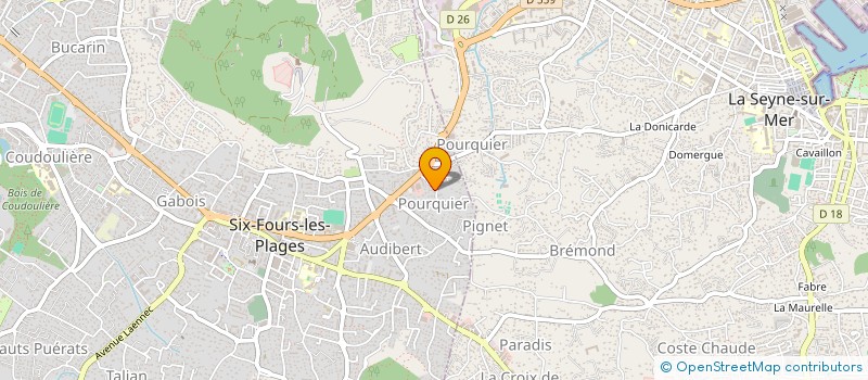 localisation de l'entreprise POLE CINZ'PASSION à SIX-FOURS-LES-PLAGES