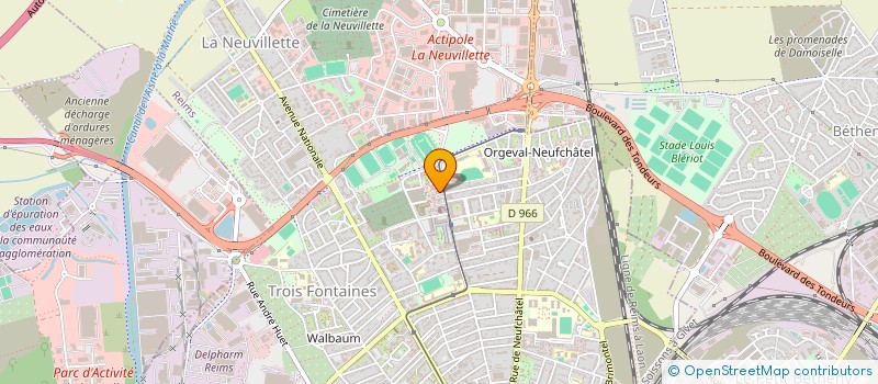 localisation de l'entreprise POLE CONSTRUCTION  REIMS