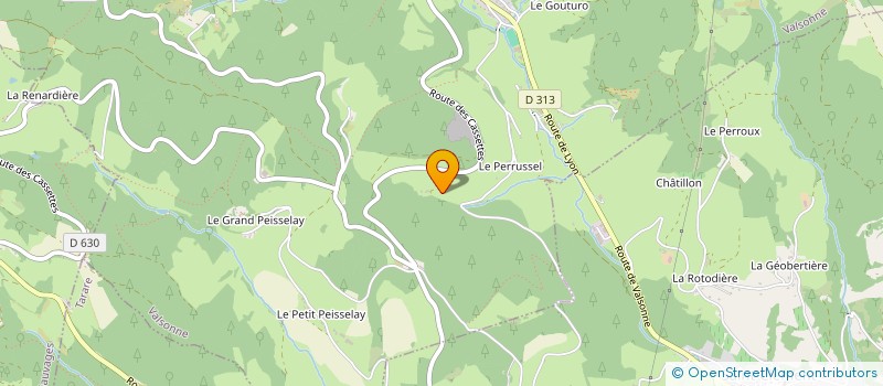 localisation de l'entreprise POLE CONSULTING  VALSONNE