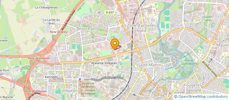 localisation de l'entreprise POLE COOPERATION ECHANGES INTERNATIONAUX  RENNES