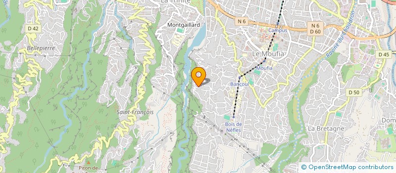 localisation de l'entreprise POLE D'ACTIONS DE SOLIDARITE ET DE SERVICES - LA KAZ  SAINT-DENIS