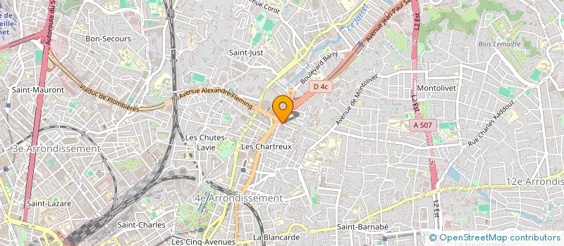 localisation de l'entreprise POLE D'ACTIVITES SAINT JUST à MARSEILLE