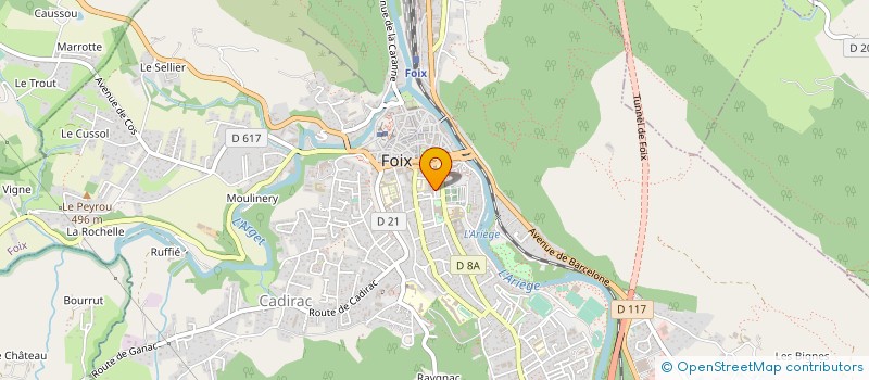 localisation de l'entreprise POLE D'EQUILIBRE TERRITORIAL ET RURAL DE L'ARIEGE à FOIX