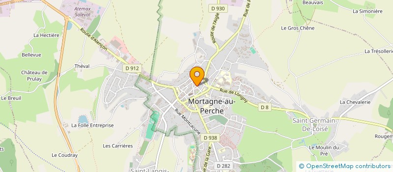 localisation de l'entreprise POLE D'EQUILIBRE TERRITORIAL ET RURAL DU PAYS DU PERCHE ORNAIS à MORTAGNE-AU-PERCHE