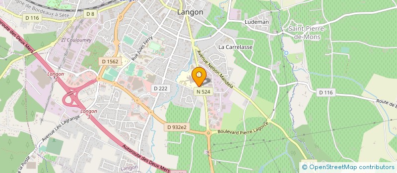 localisation de l'entreprise POLE D'IMAGERIE MEDICALE DU SUD GIRONDE à LANGON