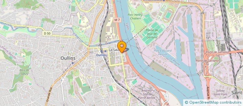 localisation de l'entreprise POLE D INSERTION à OULLINS-PIERRE-BENITE