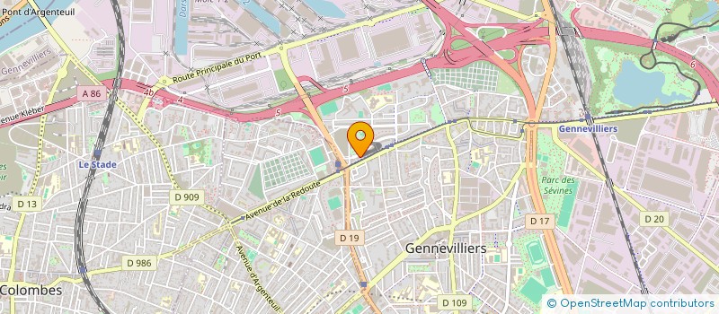 localisation de l'entreprise POLE D'INSERTION ET D'ENSEIGNEMENT à GENNEVILLIERS
