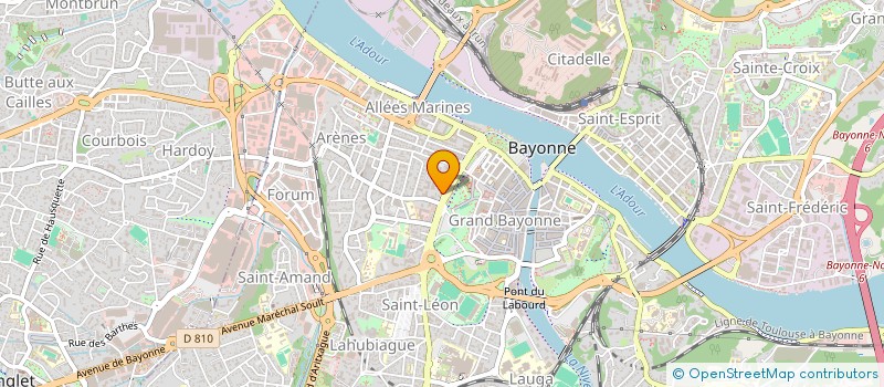 localisation de l'entreprise POLE D'ONCOLOGIE DU PAYS BASQUE à BAYONNE