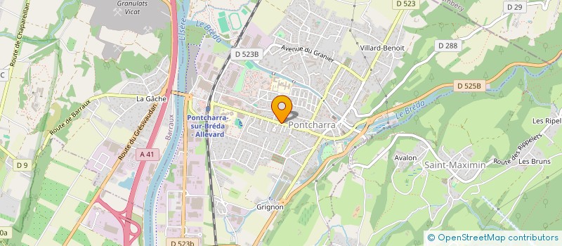 localisation de l'entreprise POLE DE CHARTREUSE  PONTCHARRA