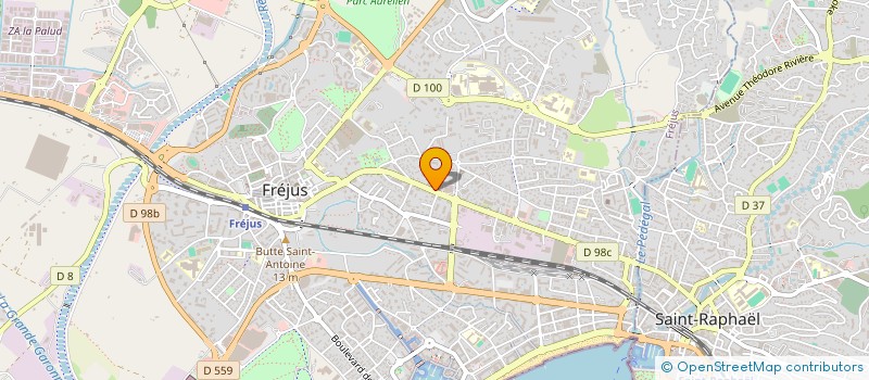 localisation de l'entreprise POLE DE GESTION DE LA RADIOLOGIE DU VAR à FREJUS