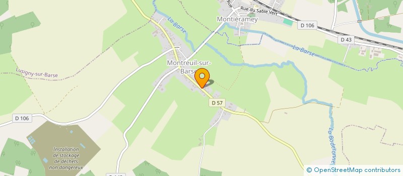 localisation de l'entreprise POLE DE MONTIERAMEY  MONTREUIL-SUR-BARSE