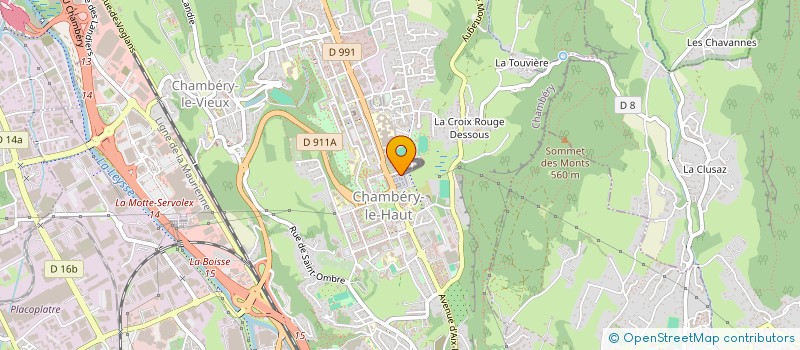 localisation de l'entreprise POLE DE SANTE CHAMBERY NORD à CHAMBERY