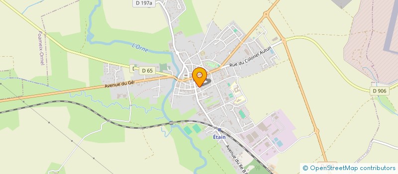 localisation de l'entreprise POLE DE SANTE D'ETAIN  ETAIN