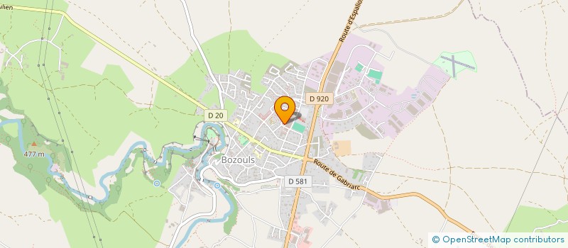 localisation de l'entreprise POLE DE SANTE DE BOZOULS à BOZOULS
