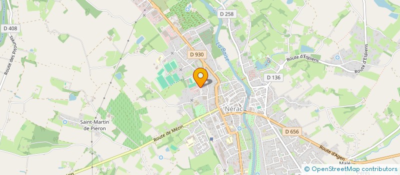 localisation de l'entreprise POLE DE SANTE DE L'ALBRET  NERAC