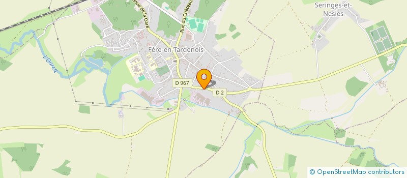 localisation de l'entreprise POLE DE SANTE DE LA GOUTTE D'OR  FERE-EN-TARDENOIS