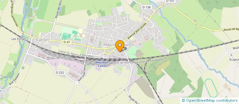 localisation de l'entreprise POLE DE SANTE DE LA VALLEE D'AUGE  MEZIDON VALLEE D'AUGE