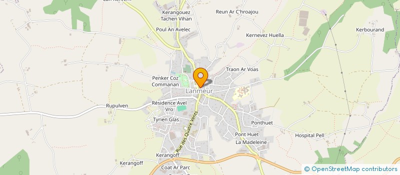 localisation de l'entreprise POLE DE SANTE DE LANMEUR  LANMEUR