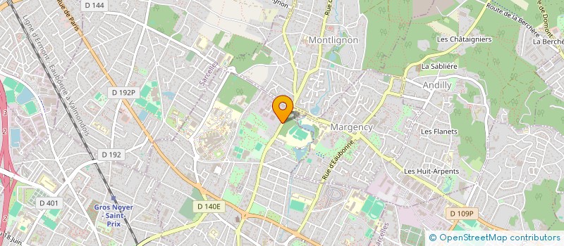 localisation de l'entreprise POLE DE SANTE DE MARGENCY à EAUBONNE