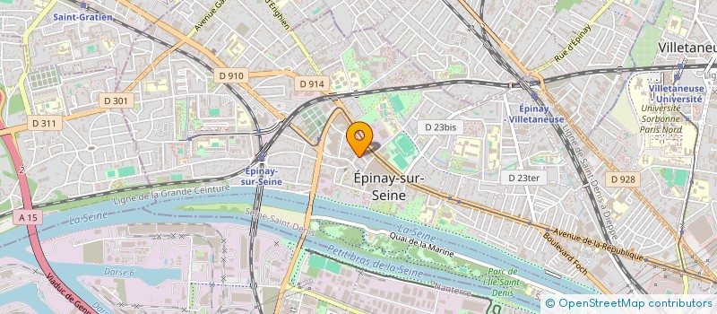 localisation de l'entreprise POLE DE SANTE DU CENTRE D'EPINAY à EPINAY-SUR-SEINE