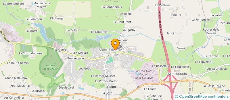 localisation de l'entreprise POLE DE SANTE DU COGLAIS  MAEN ROCH