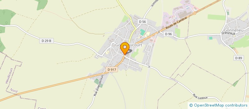 localisation de l'entreprise POLE DE SANTE DU HAUT-ESCAUT (PSHE)  GOUZEAUCOURT