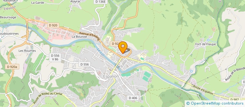 localisation de l'entreprise POLE DE SANTE ESPALIONNAIS9  ESPALION