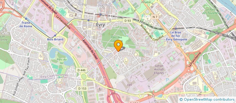 localisation de l'entreprise POLE DE SANTE ESSONNE ENSEMBLE à EVRY-COURCOURONNES
