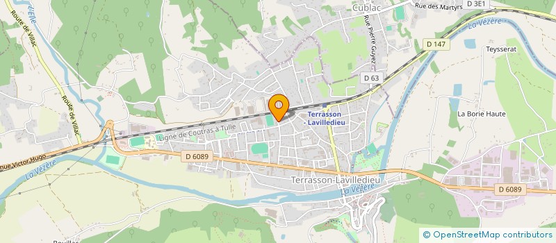 localisation de l'entreprise POLE DE SANTE GAMBETTA  TERRASSON-LAVILLEDIEU