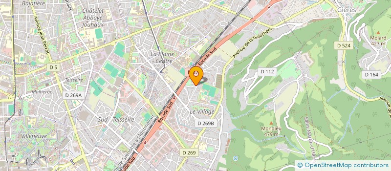 localisation de l'entreprise POLE DE SANTE INTERPROFESSIONNEL DE ST MARTIN D'HERES à SAINT-MARTIN-D'HERES