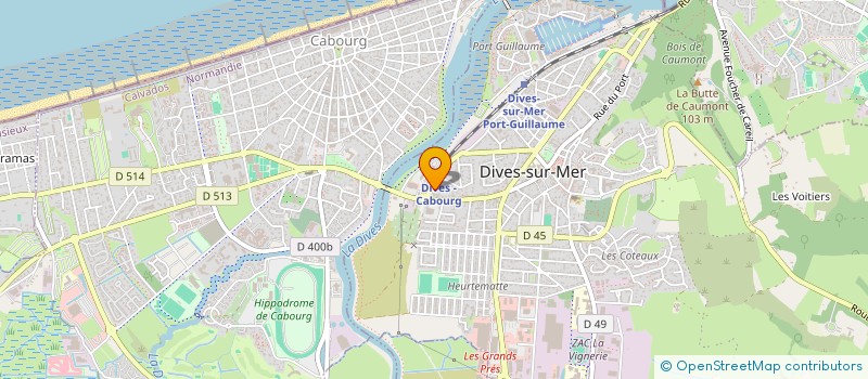 localisation de l'entreprise POLE DE SANTE LIBERAL AMBULATOIRE DE CABOURG - DIVES-SUR-MER - HOULGATE à DIVES-SUR-MER