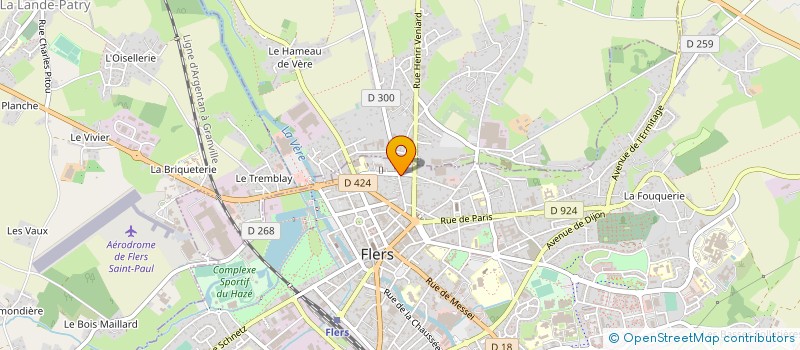 localisation de l'entreprise POLE DE SANTE LIBERAL AMBULATOIRE DE FLERS à FLERS
