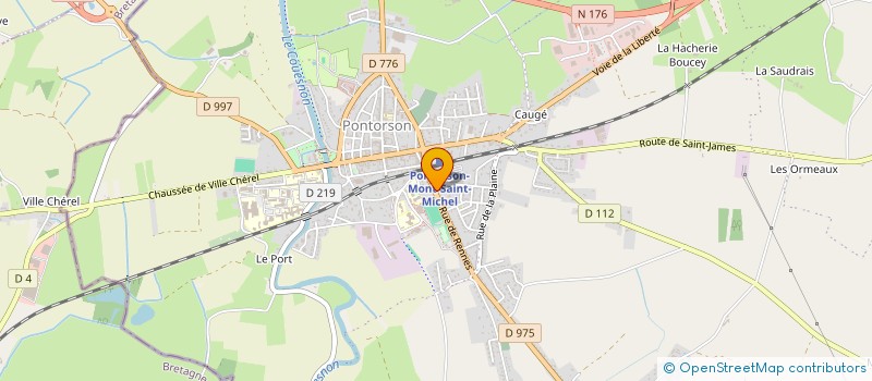 localisation de l'entreprise POLE DE SANTE LIBERAL AMBULATOIRE DE PONTORSON  PONTORSON