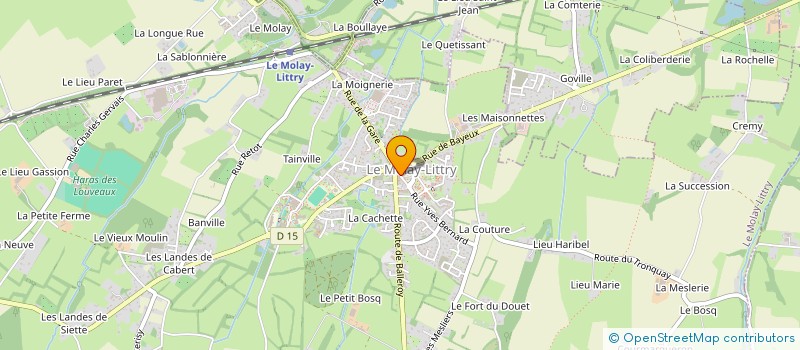 localisation de l'entreprise POLE DE SANTE LIBERAL AMBULATOIRE DU MOLAY- LITTRY ET DE BALLEROY  LE MOLAY-LITTRY