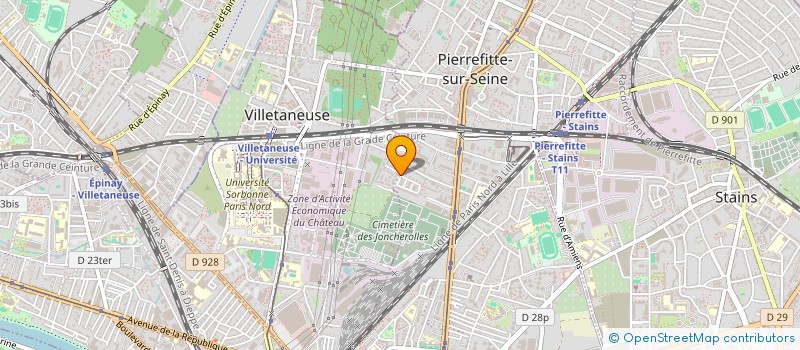 localisation de l'entreprise POLE DE SANTE PLURIDISCIPLINAIRE DE PIERREFITTE - CREA'POLE à PIERREFITTE-SUR-SEINE