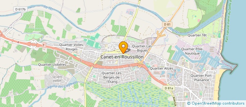 localisation de l'entreprise POLE DENTAIRE MEDICANET  CANET-EN-ROUSSILLON