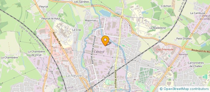 localisation de l'entreprise POLE DES BERGERS  BOURG-EN-BRESSE