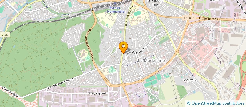 localisation de l'entreprise POLE DEVELOP SERVICES AUX PARTICULIERS  EVREUX