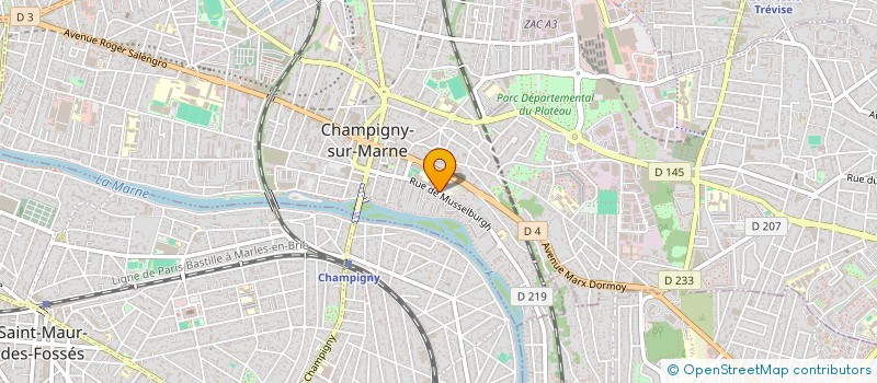 localisation de l'entreprise POLE DIGESTIF HPPE à CHAMPIGNY-SUR-MARNE