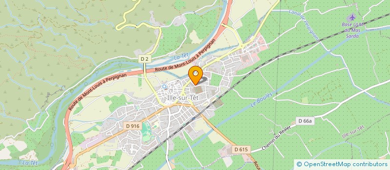 localisation de l'entreprise POLE DISTRIBUTION  ILLE-SUR-TET