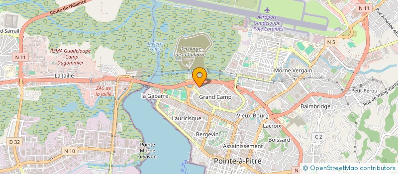localisation de l'entreprise POLE EDUCATIF PERISCOLAIRE à LES ABYMES