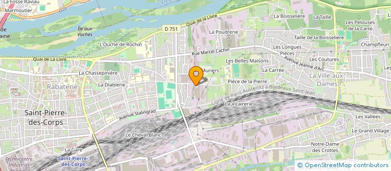 localisation de l'entreprise POLE EN SCENE  SAINT-PIERRE-DES-CORPS