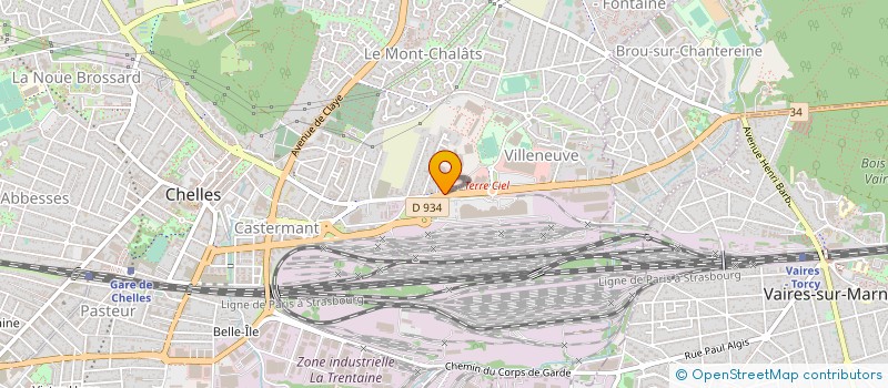 localisation de l'entreprise POLE ENERGIES RENOUVELABLES  CHELLES