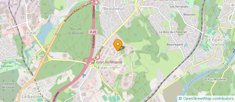 localisation de l'entreprise POLE-ENR GROUPE à LIMOGES